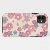 Coque iphone de fleurs de cerisier (Dos (Horizontal))
