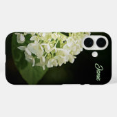 Coque iphone de fleurs d'Hydrangée blanche personn (Verso (horizontal))