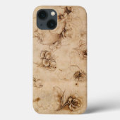 Coque iphone de fleurs Leonardo Da Vinci (Verso)