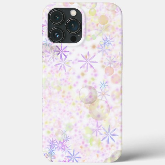 Coque iphone de fleurs violettes (Verso)