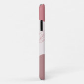 Coque iphone de formes organiques Abstraites roses (Dos/Droite)