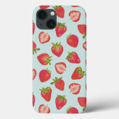 Coque iphone de fraise à la menthe (Verso)