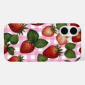 Coque iphone de fraises (Verso (horizontal))