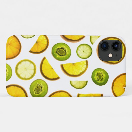 Coque iphone de fruits d'agrumes frais (Dos (Horizontal))