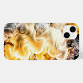 Coque iphone de fumée et de feu (Verso (horizontal))