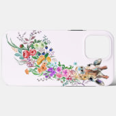 Coque iphone de Giraffe Fleurs (Verso (horizontal))