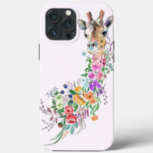 Coque iphone de Giraffe Fleurs