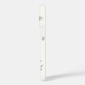 Coque iphone de Giraffe Fleurs (Verso / Gauche)