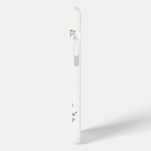 Coque iphone de Giraffe Fleurs (Verso / Gauche)