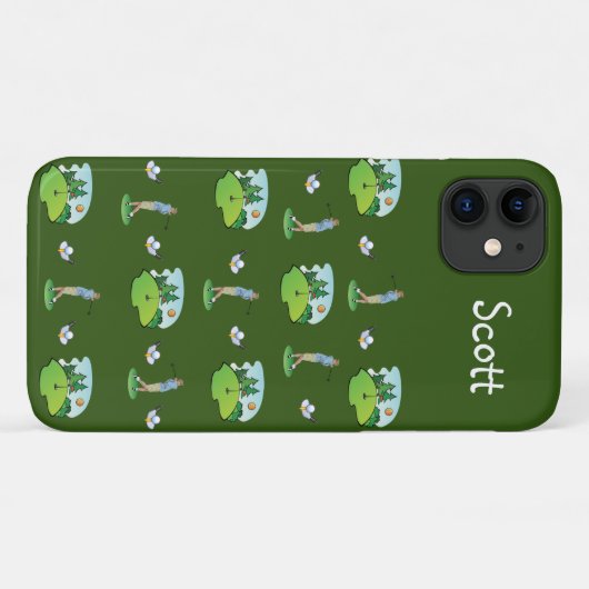 Coque iphone de golf (Dos (Horizontal))
