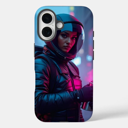 Coque iphone de graffiti pour astronaute - Neon Gl (Verso)