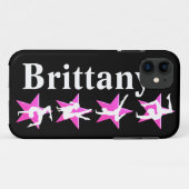 COQUE IPHONE DE GYMNASTIQUE PERSONNALISÉ DE ROSE I (Dos (Horizontal))