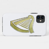 Coque iphone de harpe irlandais (Dos (Horizontal))