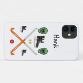 Coque iphone de hockey (Dos (Horizontal))