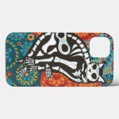Coque iphone de Joe Dia de los Muertos de bonito (Verso (horizontal))