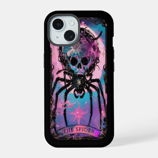 Coque iphone de la carte Spider Tarot Vibes de cui (Verso)