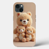 Coque iphone de la famille de l'ours (Verso)
