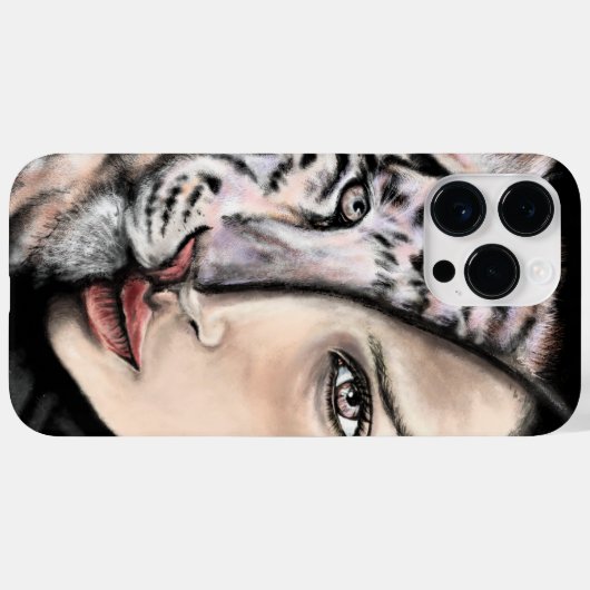 Coque iphone de la femme de Tiger (Verso (horizontal))