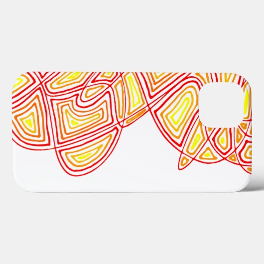 Coque iphone de la flamme latérale (Verso (horizontal))