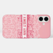 Coque iphone de la grunge de laine de miel (Verso (horizontal))