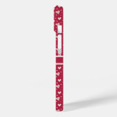 Coque iphone de la journée des Valentines rouges (Verso / Gauche)