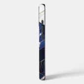 Coque iphone de la marine de l'Hibiscus tropical (Verso / Gauche)