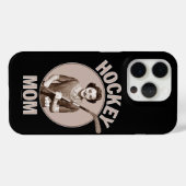 Coque iphone de la mère de hockey (Verso (horizontal))