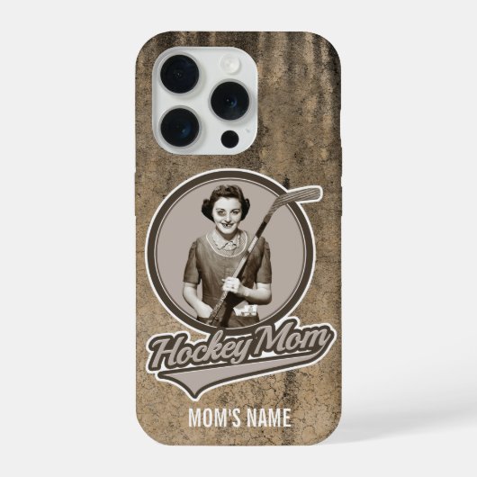 Coque iphone de la mère de hockey (Verso)