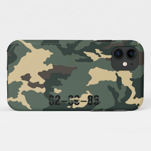 Coque iphone de la Muster Camouflage (Dos (Horizontal))