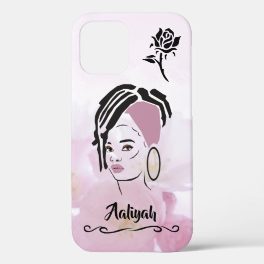 Coque iphone de la reine africaine personnalisée (Verso)