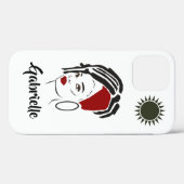 Coque iphone de la Reine d'Afrique personnalisée (Verso (horizontal))
