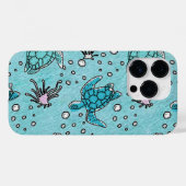 Coque iphone de la tortue de mer (Verso (horizontal))