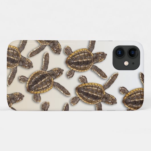 Coque iphone de la tortue luth (Dos (Horizontal))