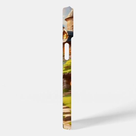 Coque iphone de la ville de champignons (Verso / Droite)