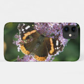 Coque iphone de l'amiral rouge papillon et bouddle (Dos (Horizontal))