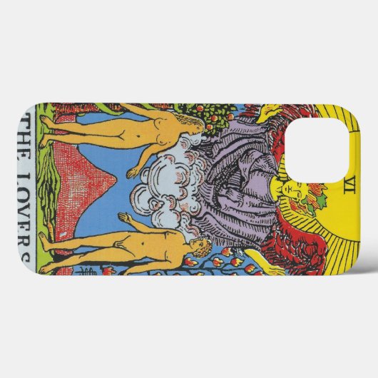 Coque iphone de lecture de Tarot Card Lovers (Verso (horizontal))
