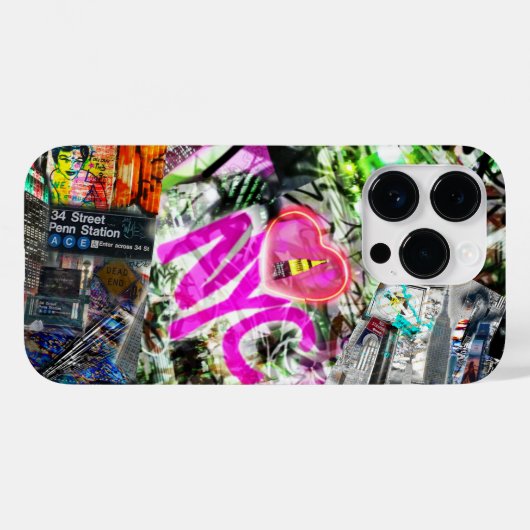 Coque iphone de l'Empire des Graffitis de New York (Verso (horizontal))