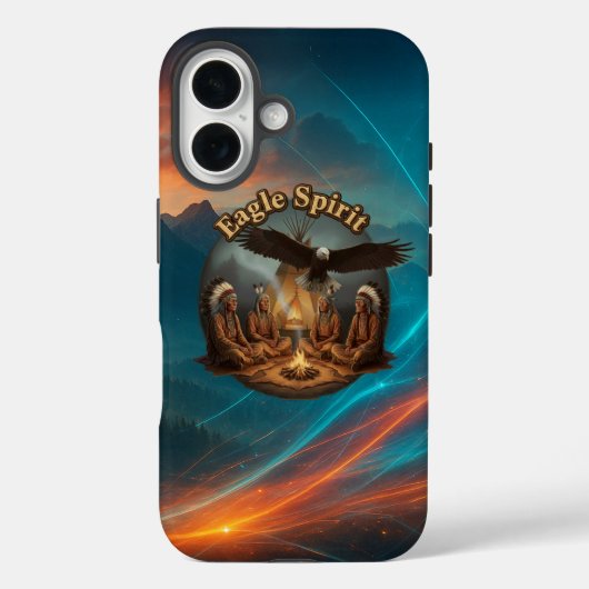 Coque iphone de l'Esprit de l'aigle (Verso)
