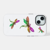 Coque iphone de libellules arc-en-ciel (Verso Horizontal)