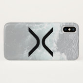 Coque iphone de l'ondulation XRP (Dos (Horizontal))