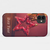 Coque iphone de l'ornement Red Star (Dos (Horizontal))