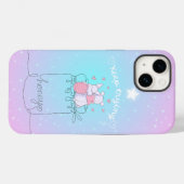 Coque iphone de l'ours Kawaii (Verso (horizontal))
