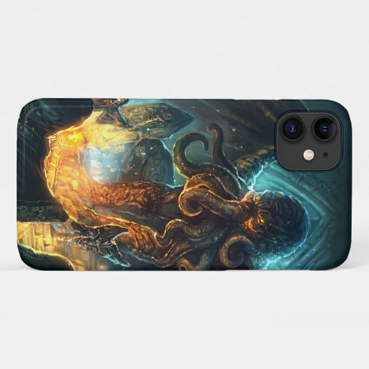 coque iphone de Lovecraft à Cthulhu (Dos (Horizontal))