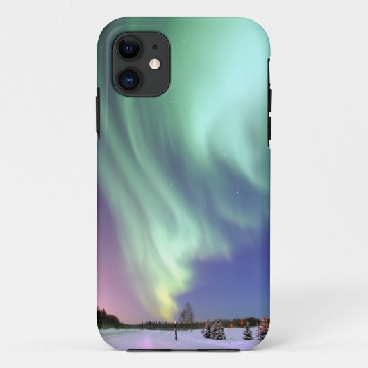 Coque iphone de lumières du nord (Dos)