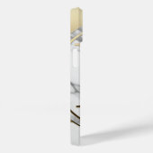 Coque iphone de marbre et d'or personnalisé (Verso / Droite)