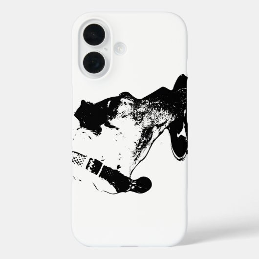 Coque iphone de mélange de Terrier à boisson monoc (Verso)