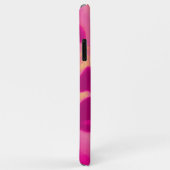 Coque iphone de mode peint au visage rose pâle (Dos/Droite)