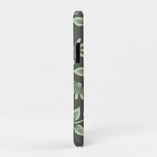 Coque iphone de modèle floral personnalisé (Dos/Droite)