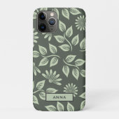 Coque iphone de modèle floral personnalisé (Dos)