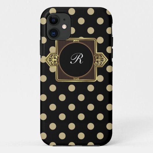Coque iphone de monogramme (Dos)